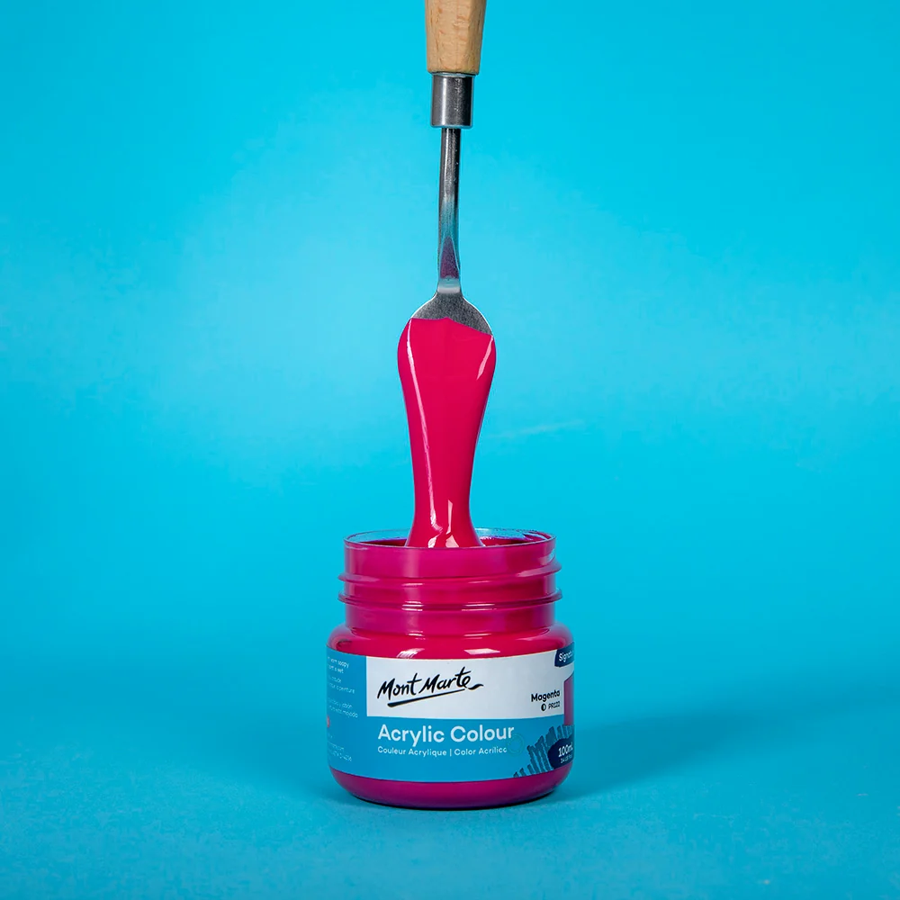 Acrylic Colour Paint Signature 100ml (3.4 US fl.oz) - Magenta - Image 2