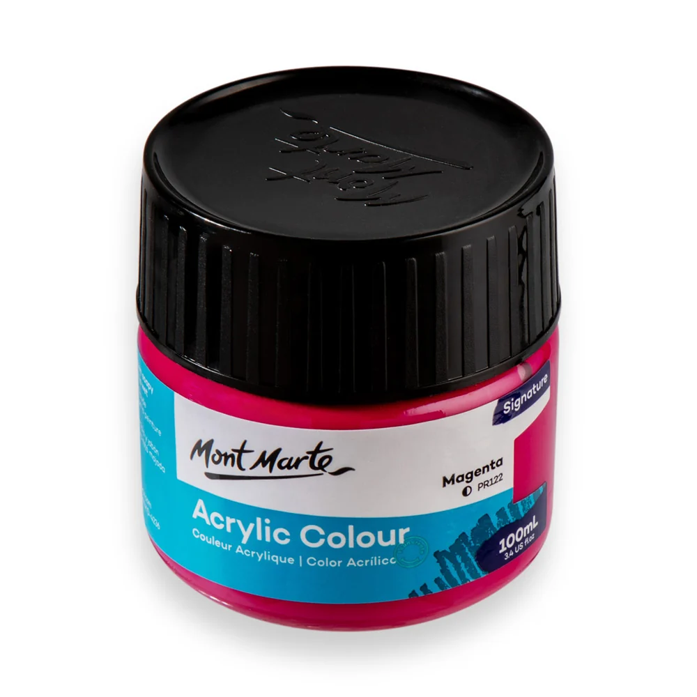 Acrylic Colour Paint Signature 100ml (3.4 US fl.oz) - Magenta - Image 3