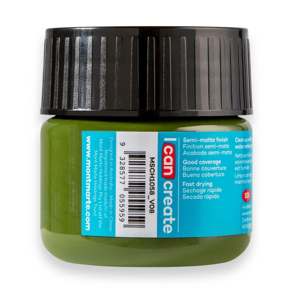 Acrylic Colour Paint Signature 100ml (3.4 US fl.oz) - Olive Green - Image 4