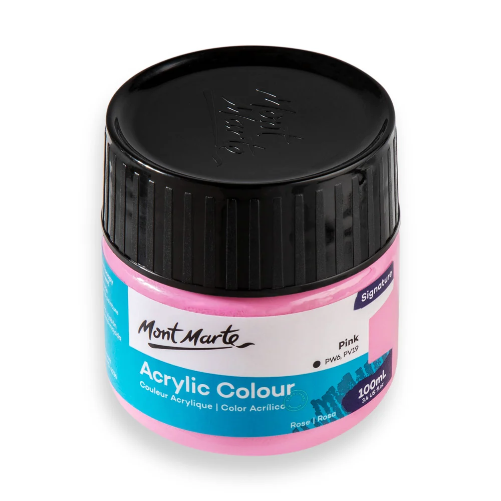 Acrylic Colour Paint Signature 100ml (3.4 US fl.oz) - Pink - Image 3