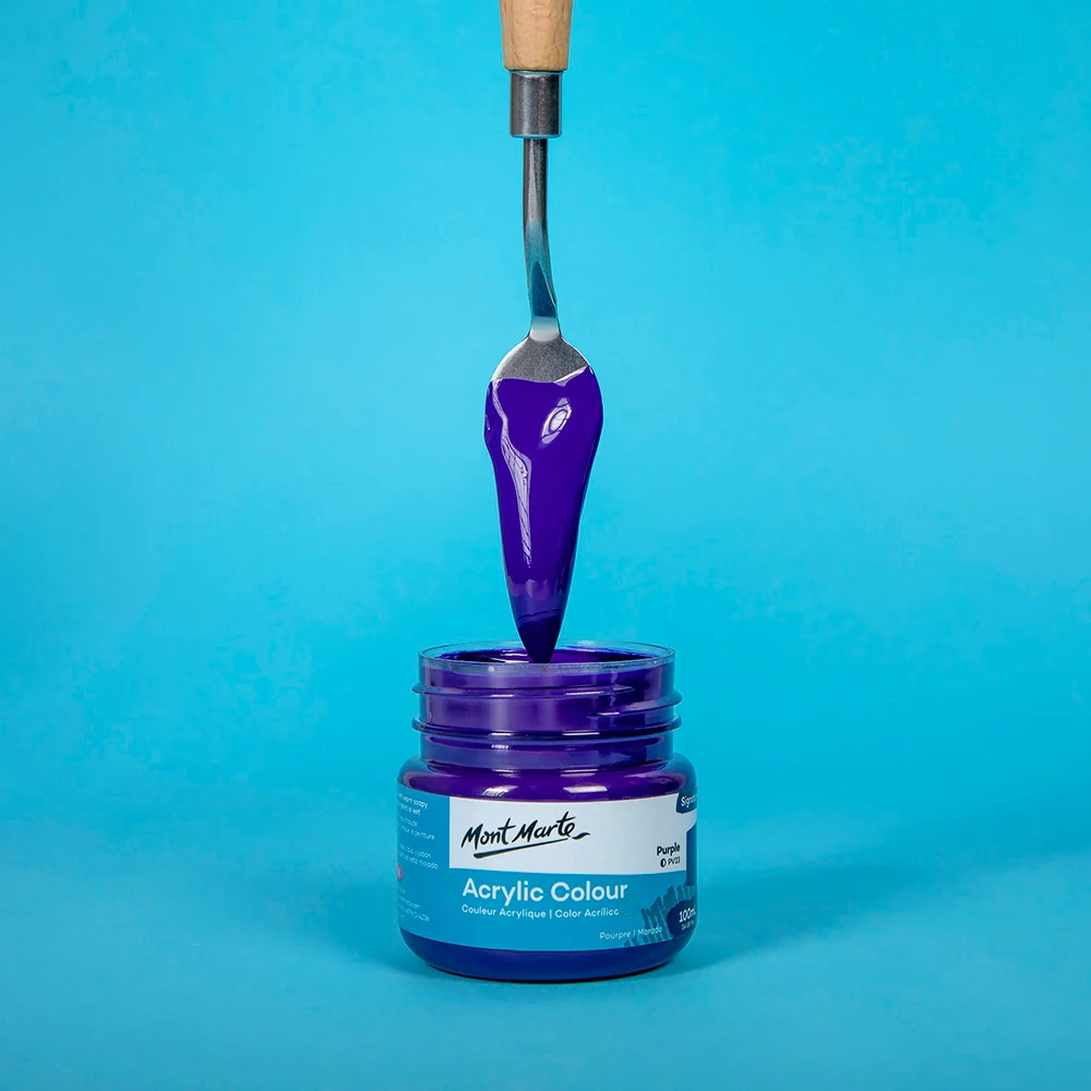 Acrylic Colour Paint Signature 100ml (3.4 US fl.oz) - Purple - Image 2
