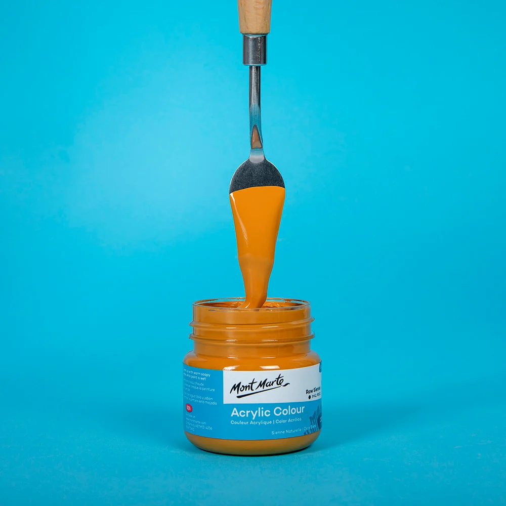 Acrylic Colour Paint Signature 100ml (3.4 US fl.oz) - Raw Sienna - Image 2