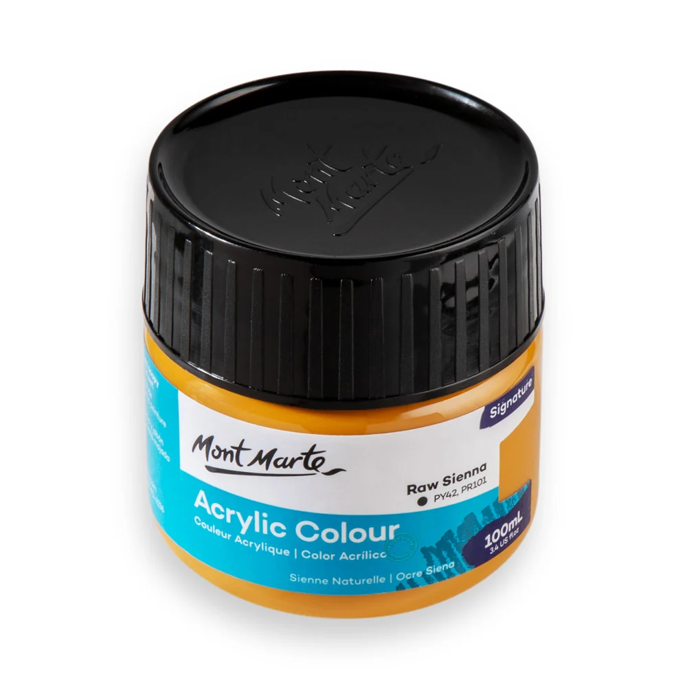 Acrylic Colour Paint Signature 100ml (3.4 US fl.oz) - Raw Sienna - Image 3