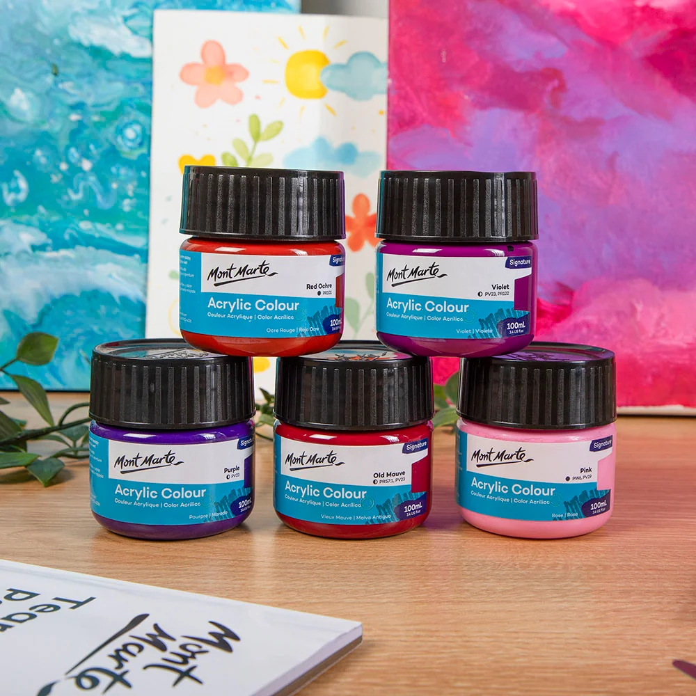 Acrylic Colour Paint Signature 100ml (3.4 US fl.oz) - Red Ochre - Image 7