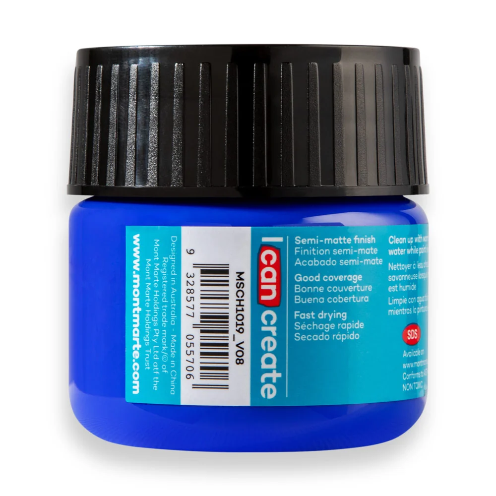 Acrylic Colour Paint Signature 100ml (3.4 US fl.oz) Tub - Ultramarine Blue - Image 4