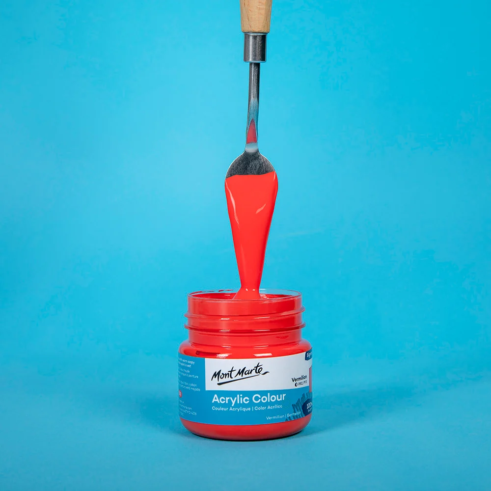 Acrylic Colour Paint Signature 100ml (3.4 US fl.oz) - Vermilion - Image 2
