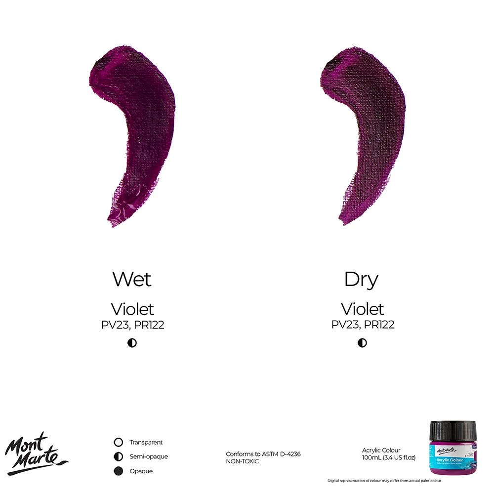 Acrylic Colour Paint Signature 100ml (3.4 US fl.oz) - Violet - Image 9