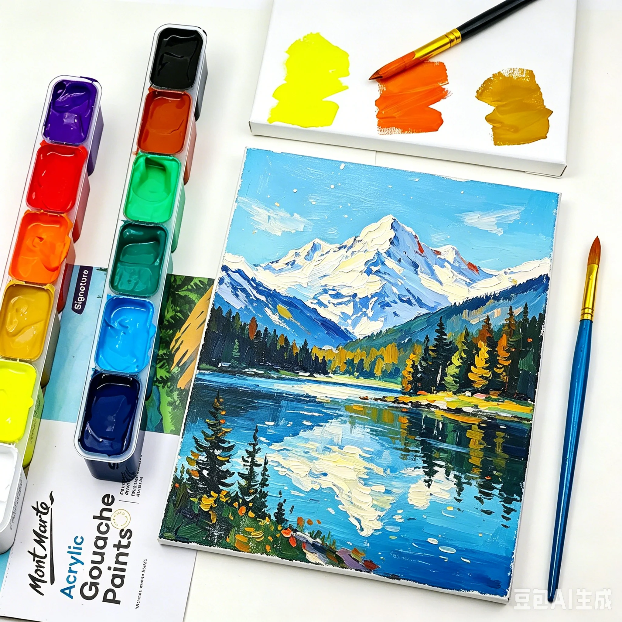 Acrylic Gouache Paint Set Signature 13pc - Image 5