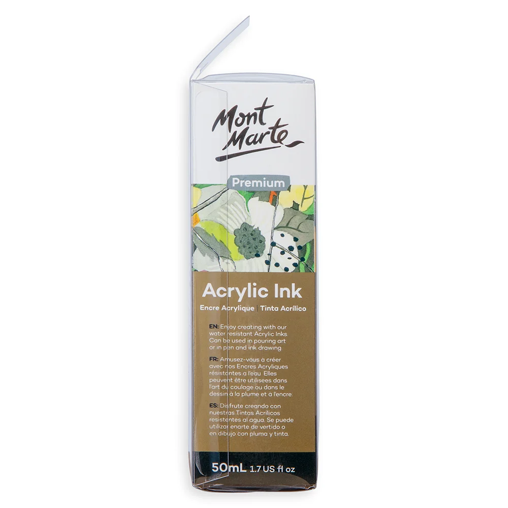 Acrylic Ink Premium 50mL (1.69 US fl.oz) – Black - Image 4