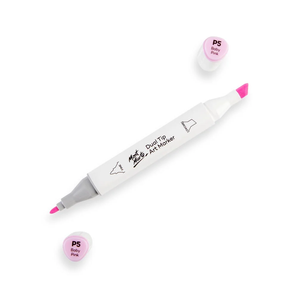Dual Tip Art Marker Premium - Baby Pink P5