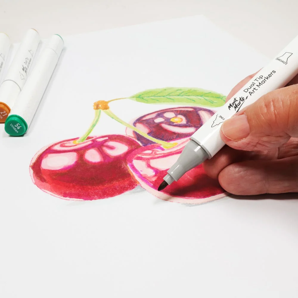 Dual Tip Art Marker Premium - Mid Grey GY5 - Image 5
