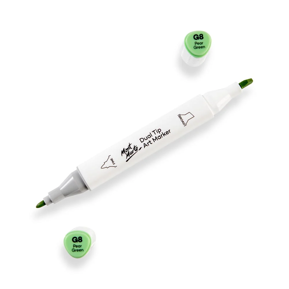 Dual Tip Art Marker Premium - Pear Green G8