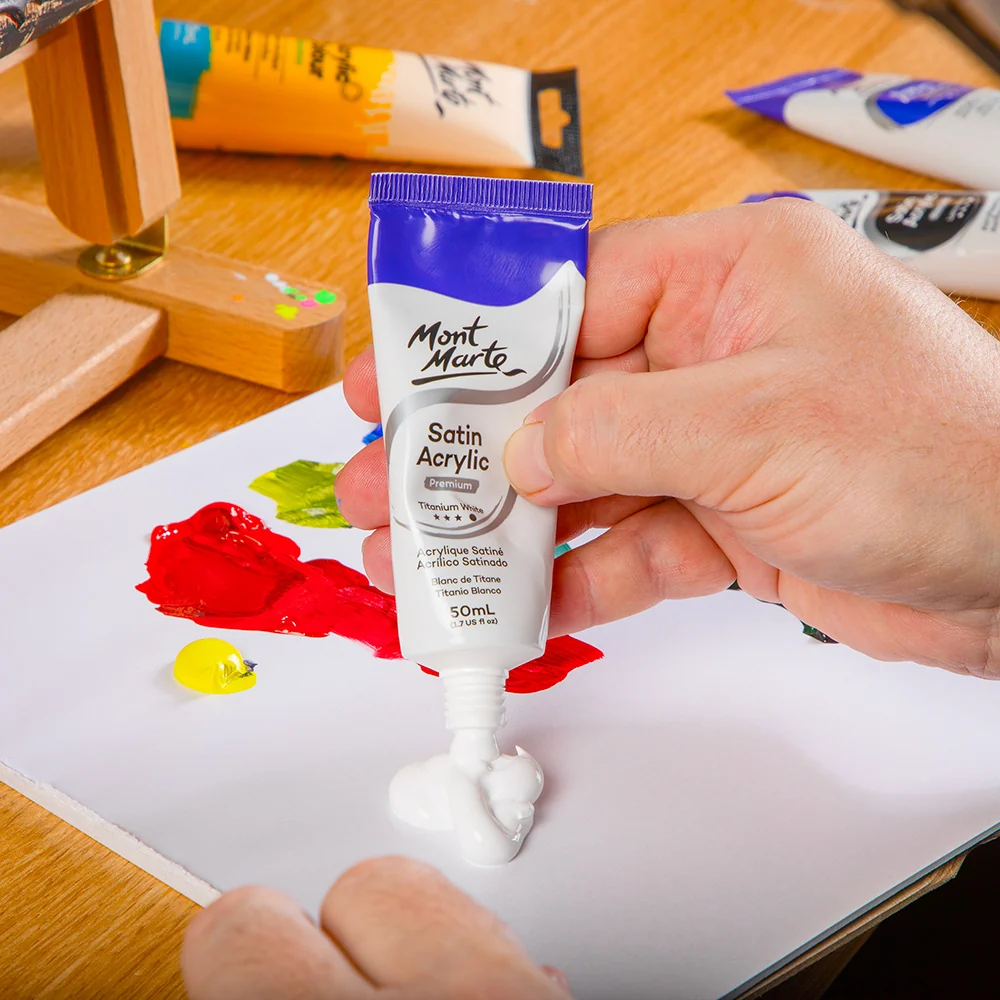 Satin Acrylic Primary Paint Set 6pc x 50ml (1.7 US fl.oz) - Image 6