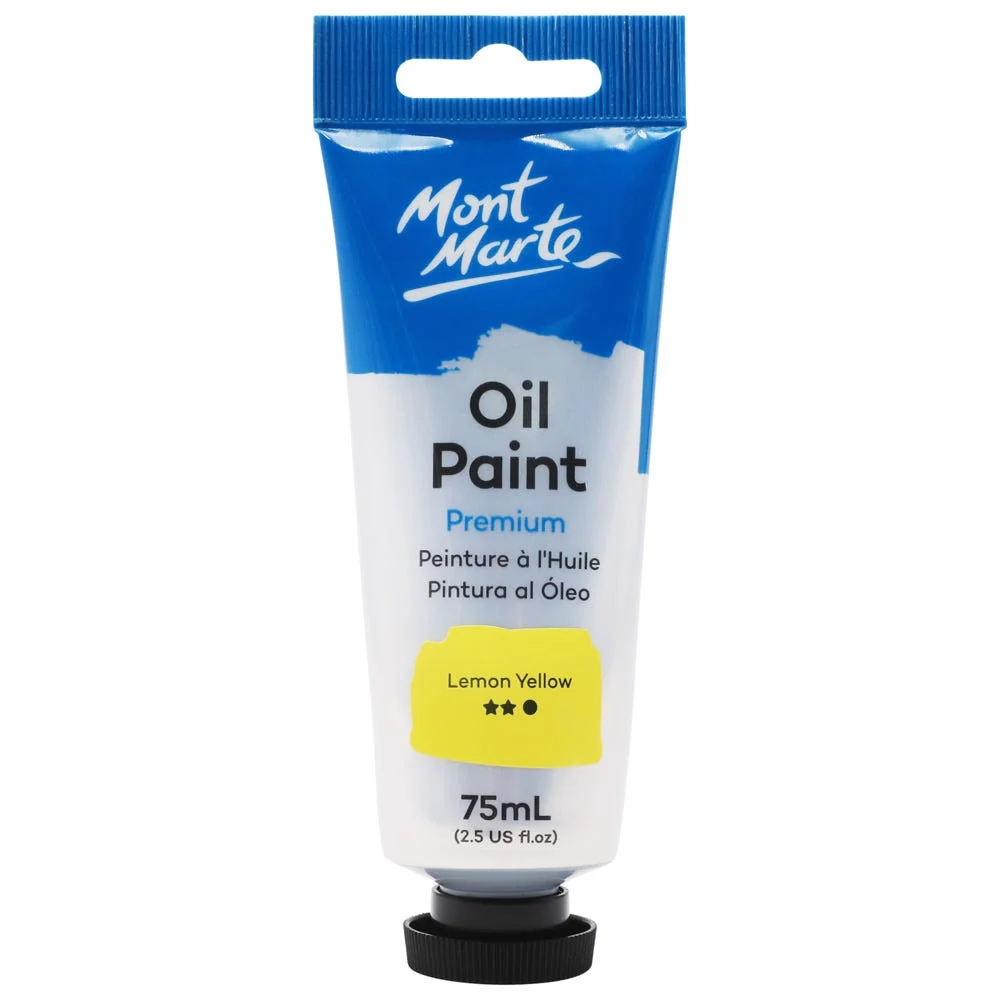 Oil Paint Premium 75ml (2.5 US fl.oz) Tube - Lemon Yellow
