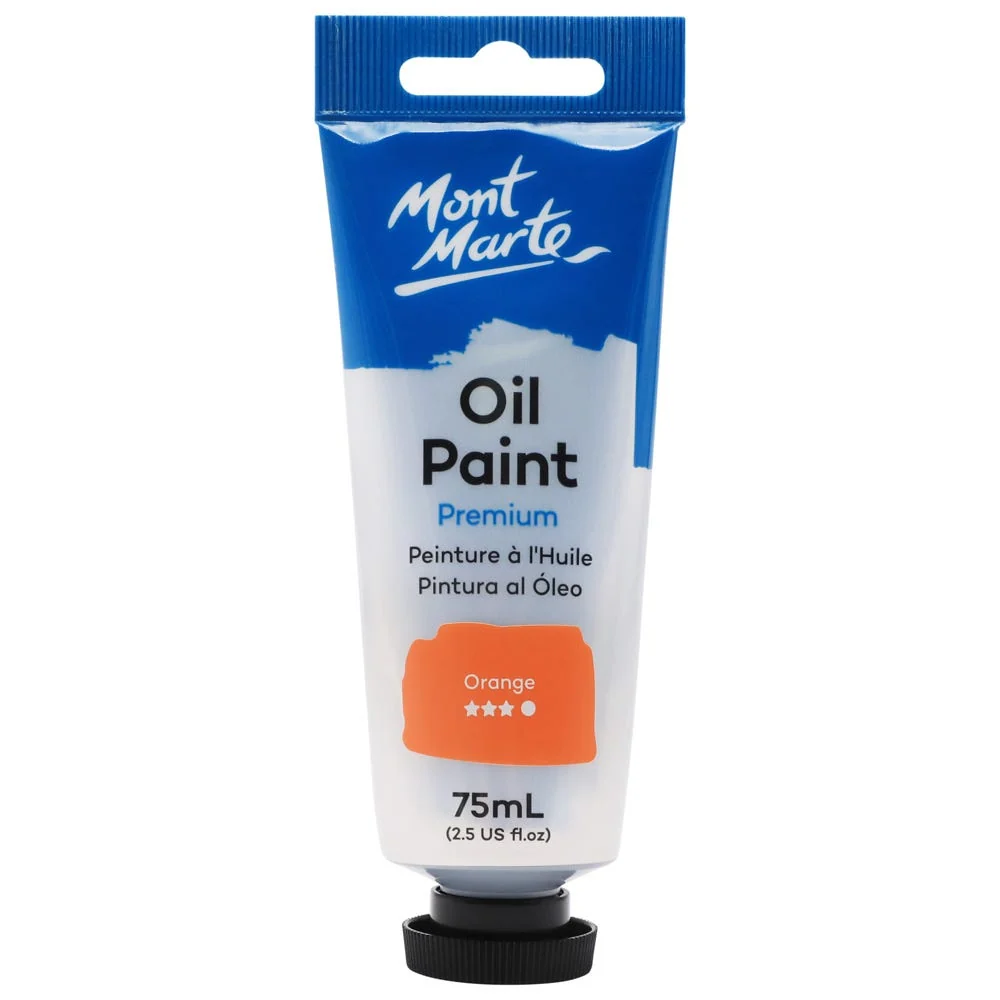 Oil Paint Premium 75ml (2.5 US fl.oz) Tube - Orange