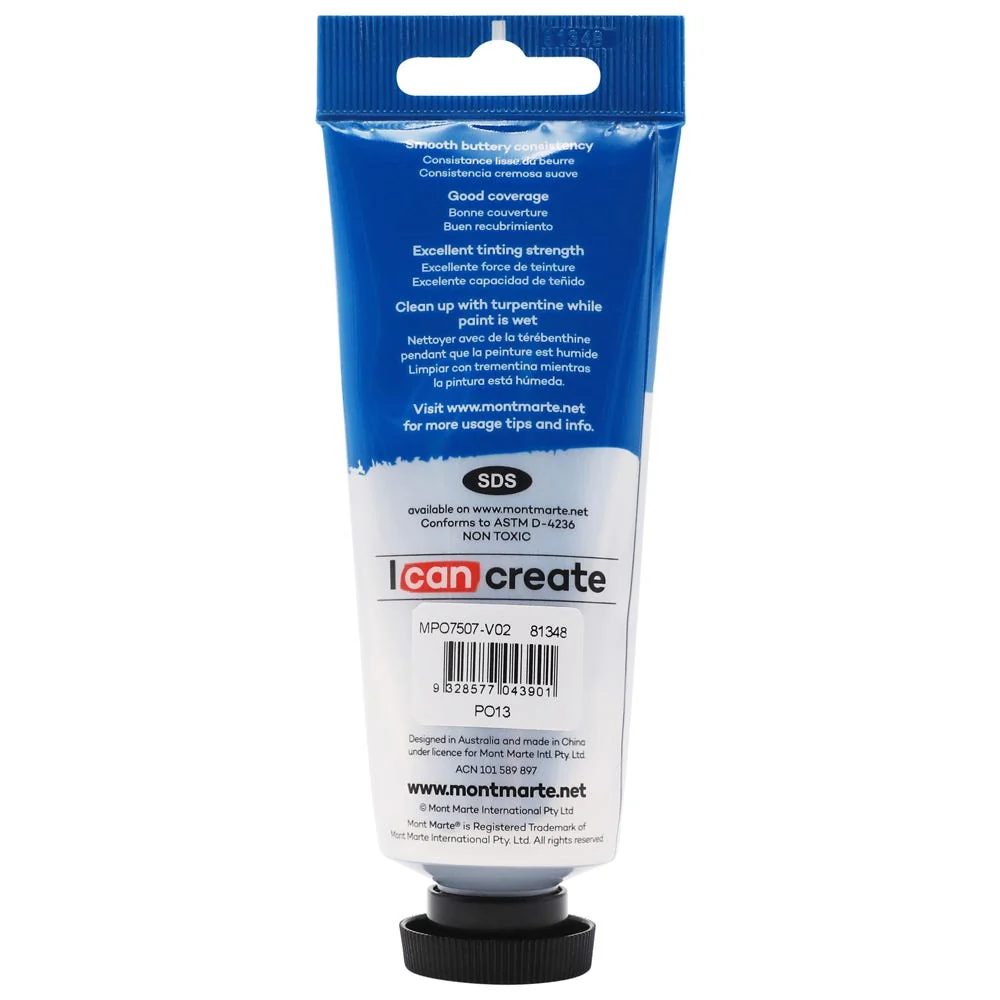Oil Paint Premium 75ml (2.5 US fl.oz) Tube - Orange - Image 2
