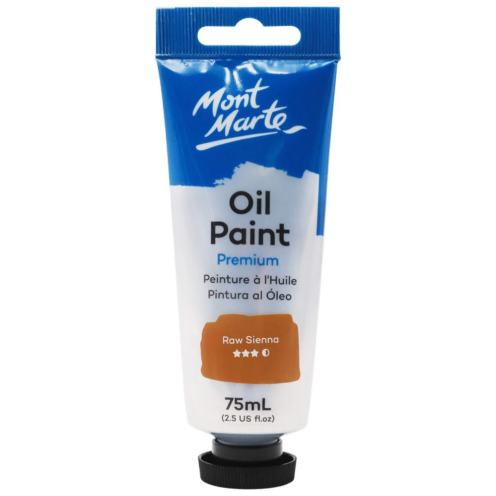 Oil Paint Premium 75ml (2.5 US fl.oz) Tube - Raw Sienna