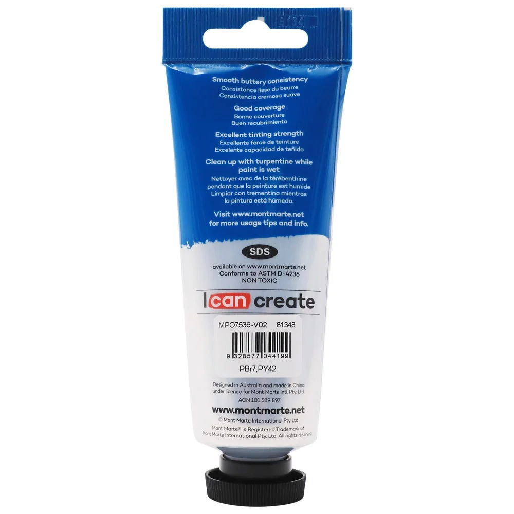 Oil Paint Premium 75ml (2.5 US fl.oz) Tube - Raw Sienna - Image 2