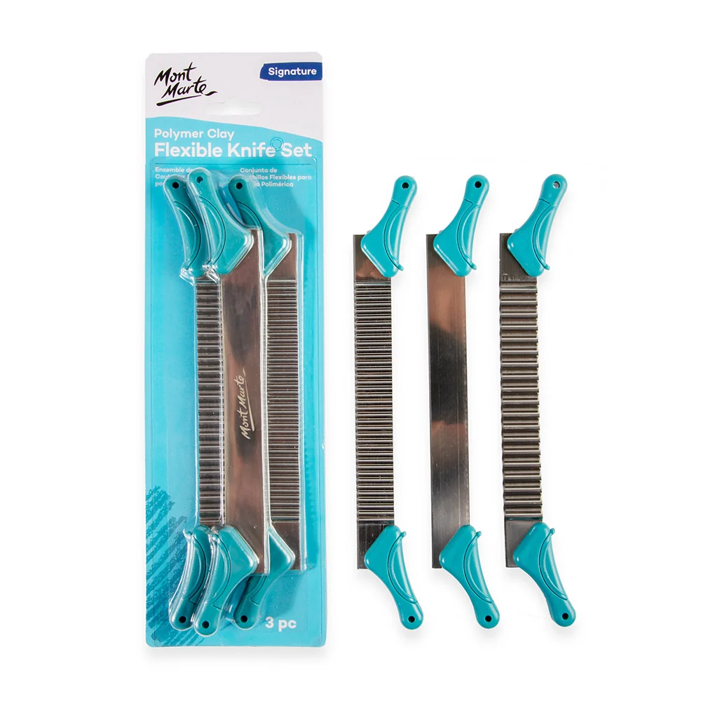 Polymer Clay Flexible Knife Set Signature 3pc - Image 9