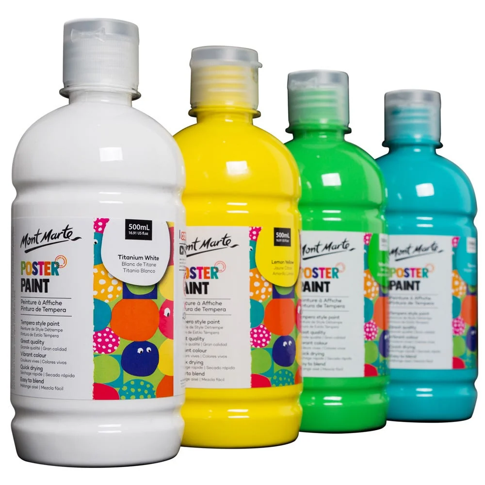 Poster Paint 500ml (16.91 US fl.oz) - Lamp Black - Image 3