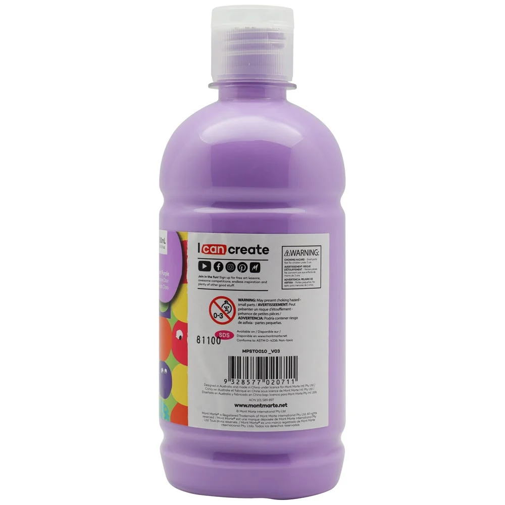 Poster Paint 500ml (16.91 US fl.oz) - Light Purple - Image 2