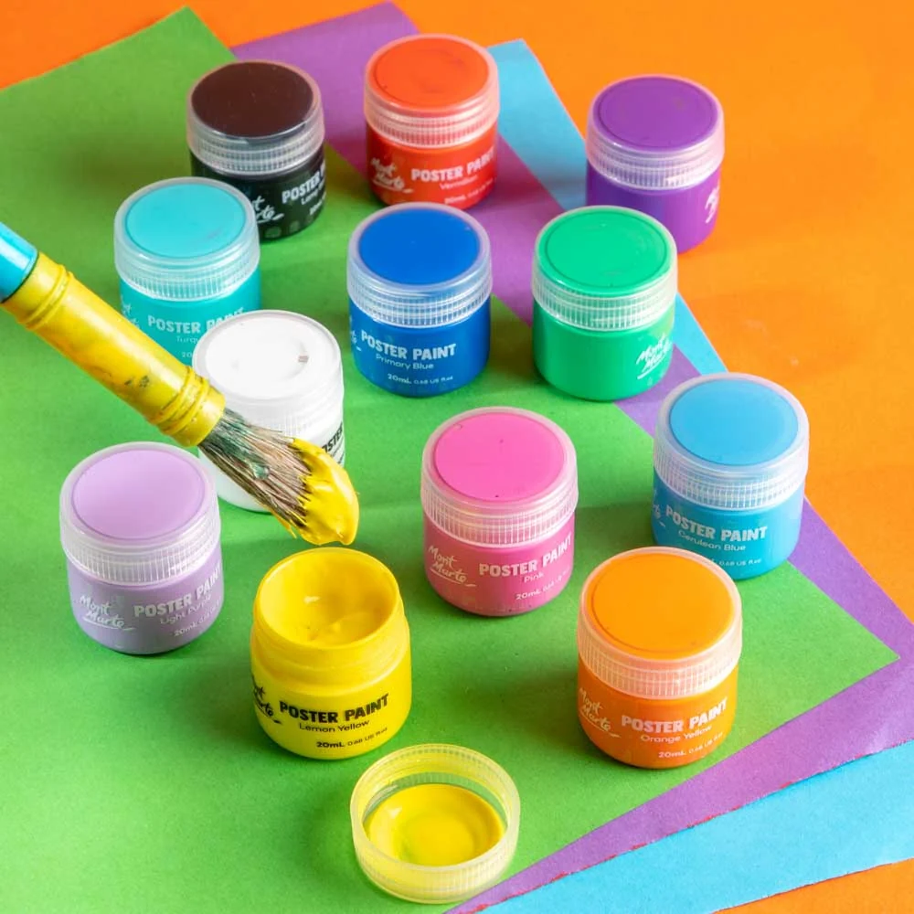 Poster Paints 12pc x 20ml (0.68 US fl.oz) - Image 6
