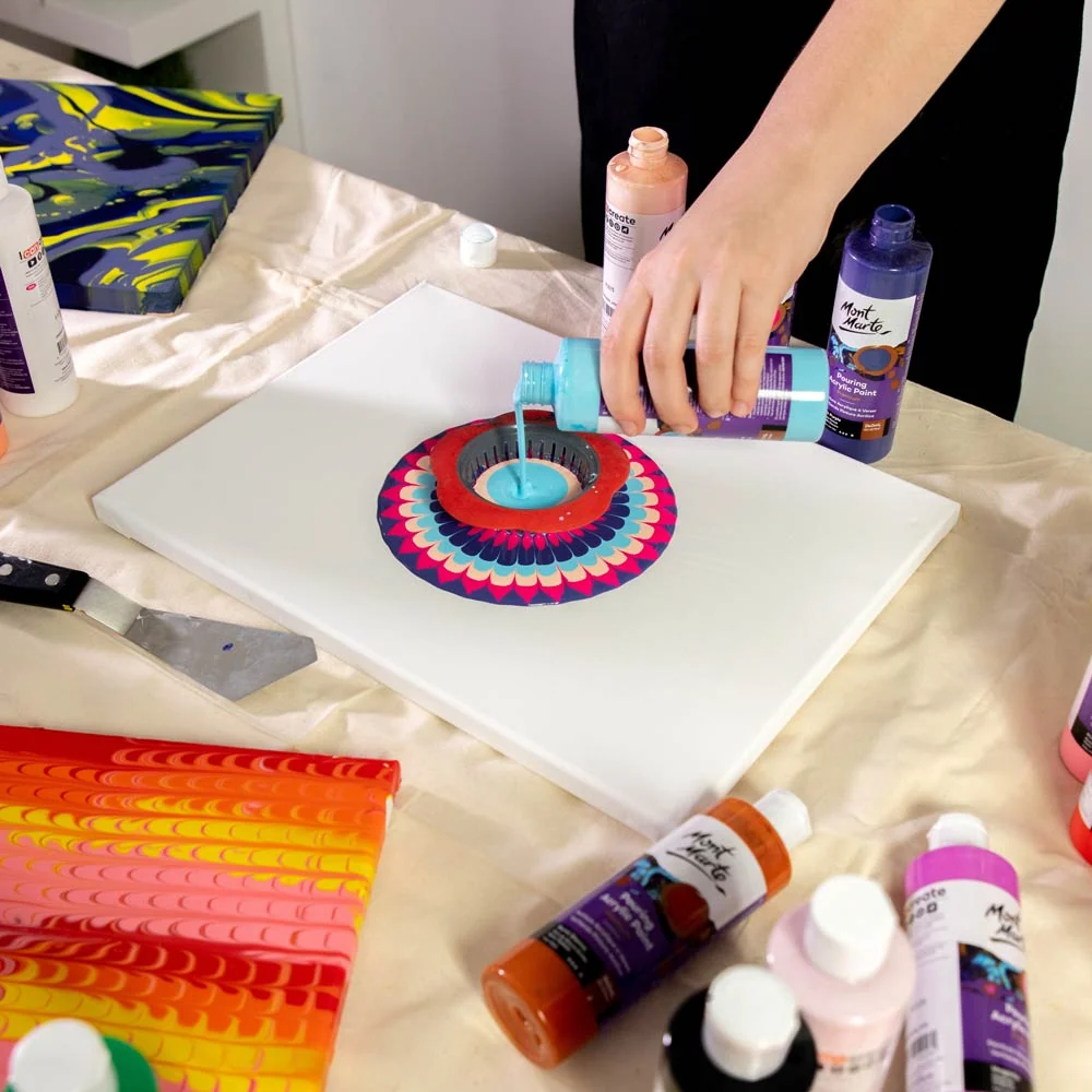 Pouring Acrylic Paint Premium 240ml (8.12 US fl.oz) - Dark Purple - Image 5