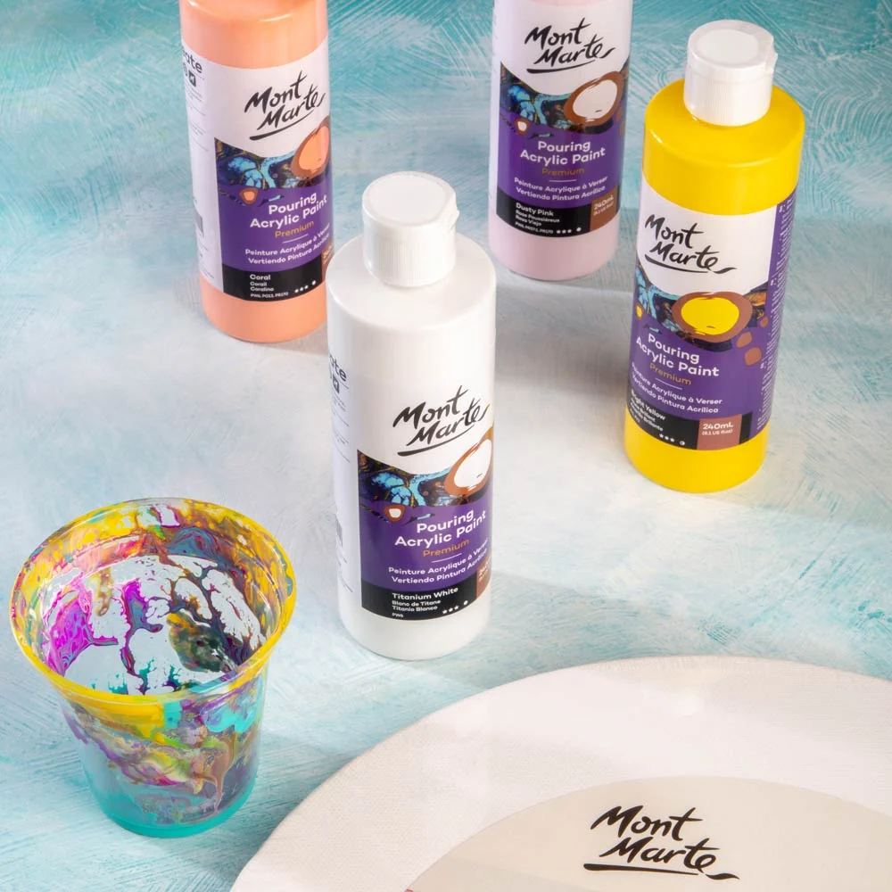 Pouring Acrylic Paint Premium 240ml (8.12 US fl.oz) - Titanium White - Image 7