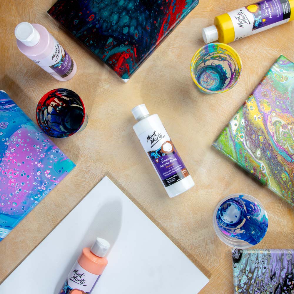 Pouring Acrylic Paint Premium 240ml (8.12 US fl.oz) - Titanium White - Image 8