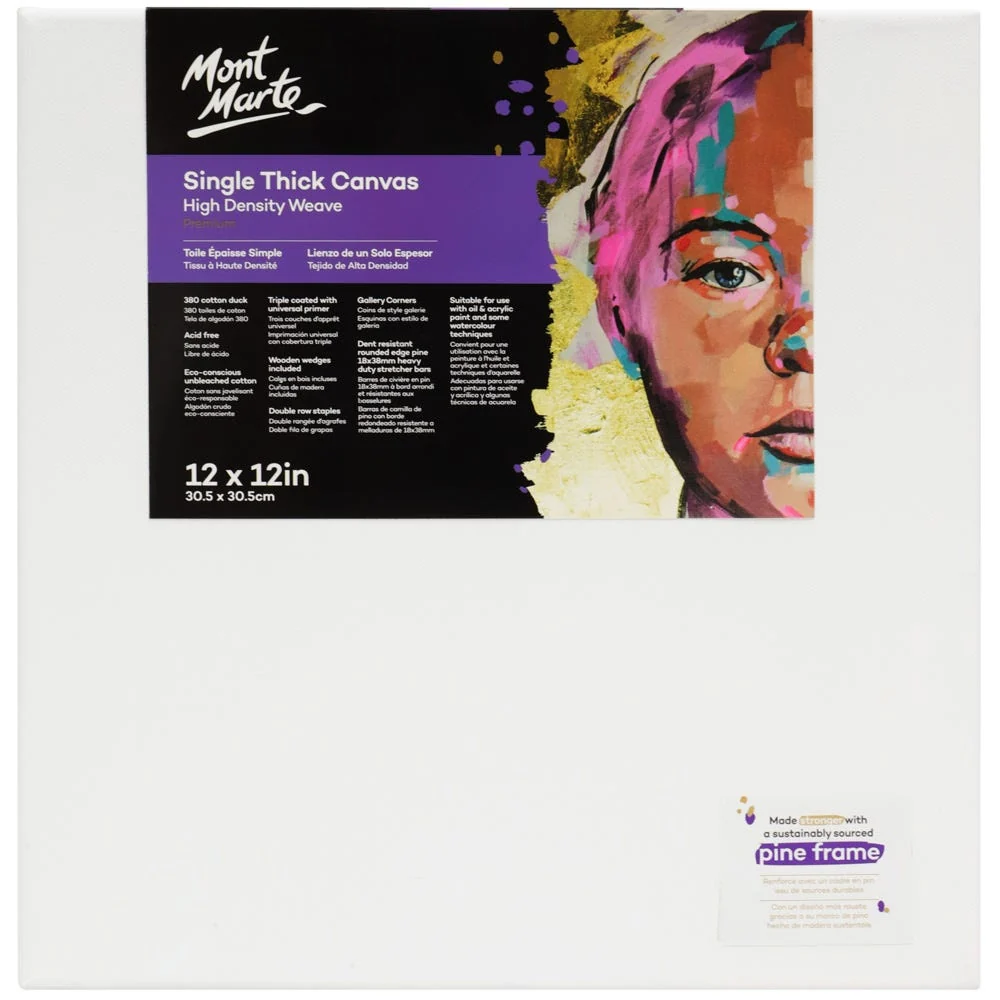 Single Thick Canvas Premium 30.5 x 30.5cm (12 x 12in)