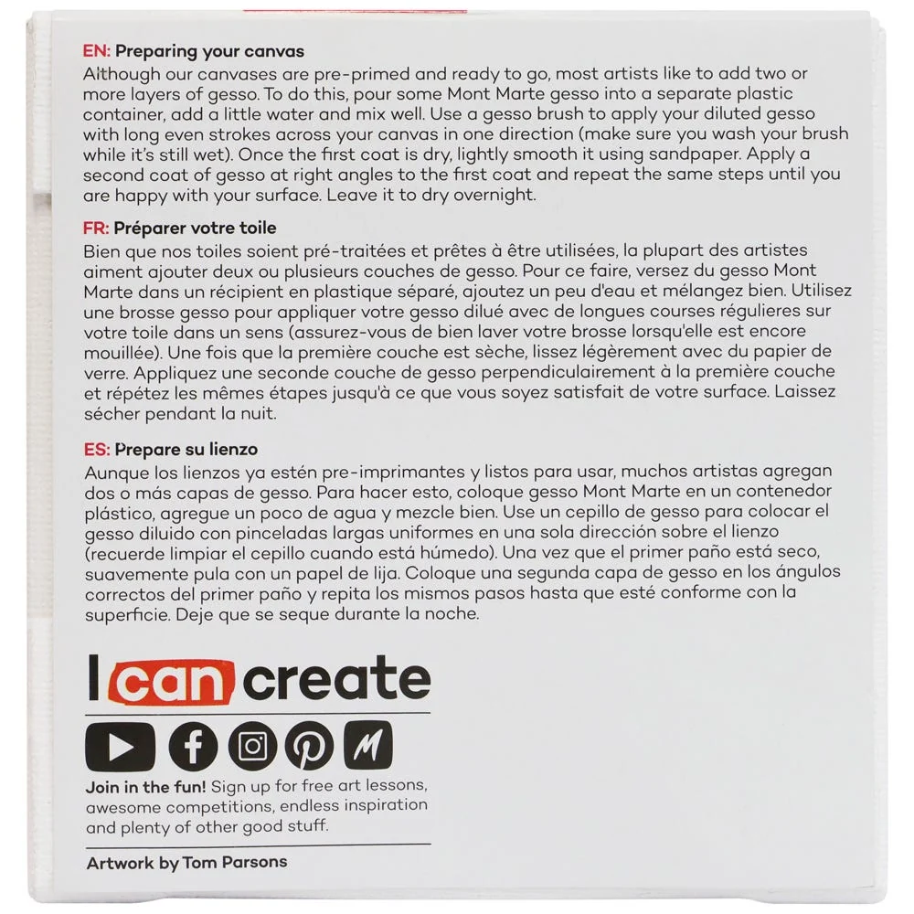 Single Thick Canvas Signature 10 x 10cm (3.9 x 3.9in) - Image 2