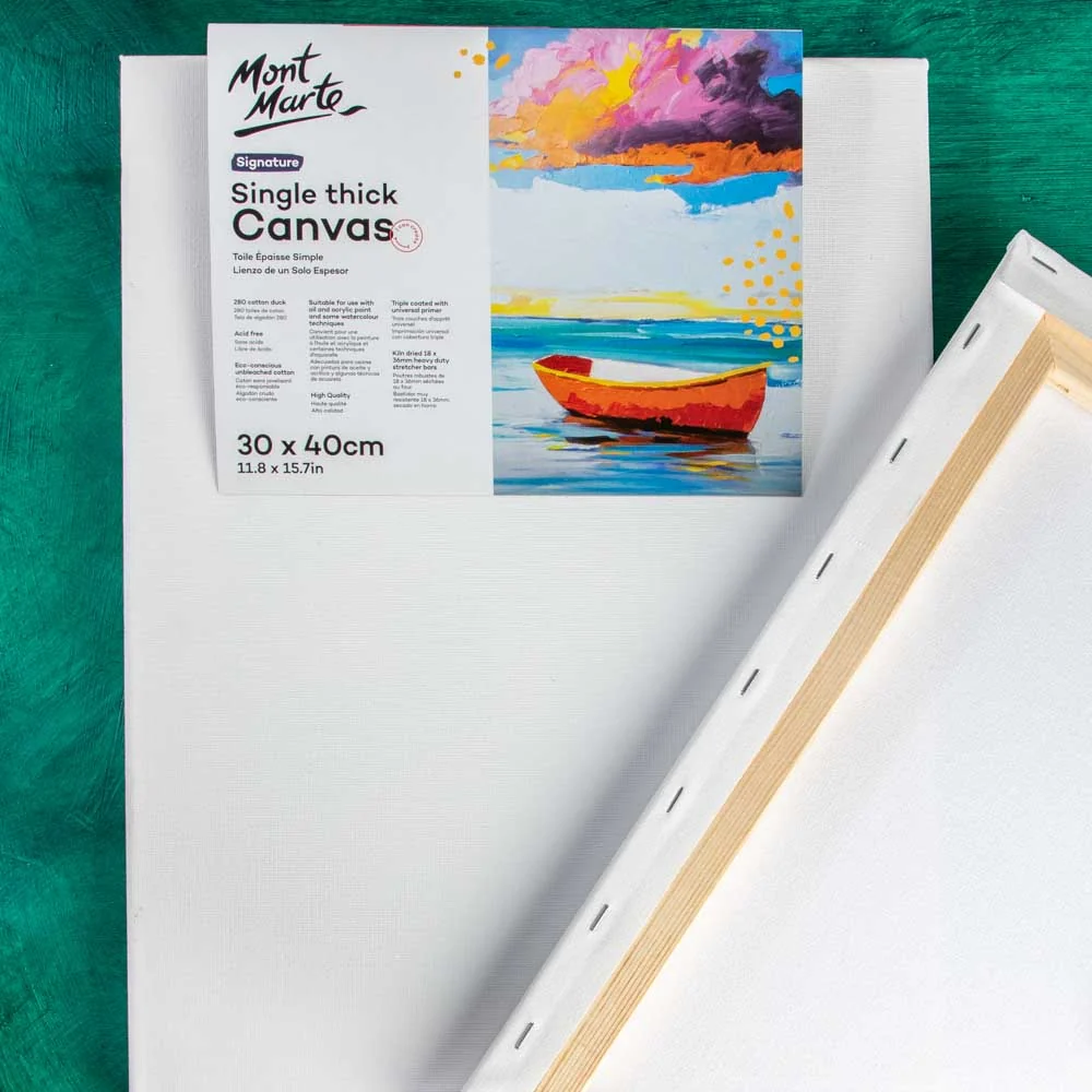 Single Thick Canvas Signature 40 x 50cm (15.7 x 19.7in) 2 Pack - Image 5