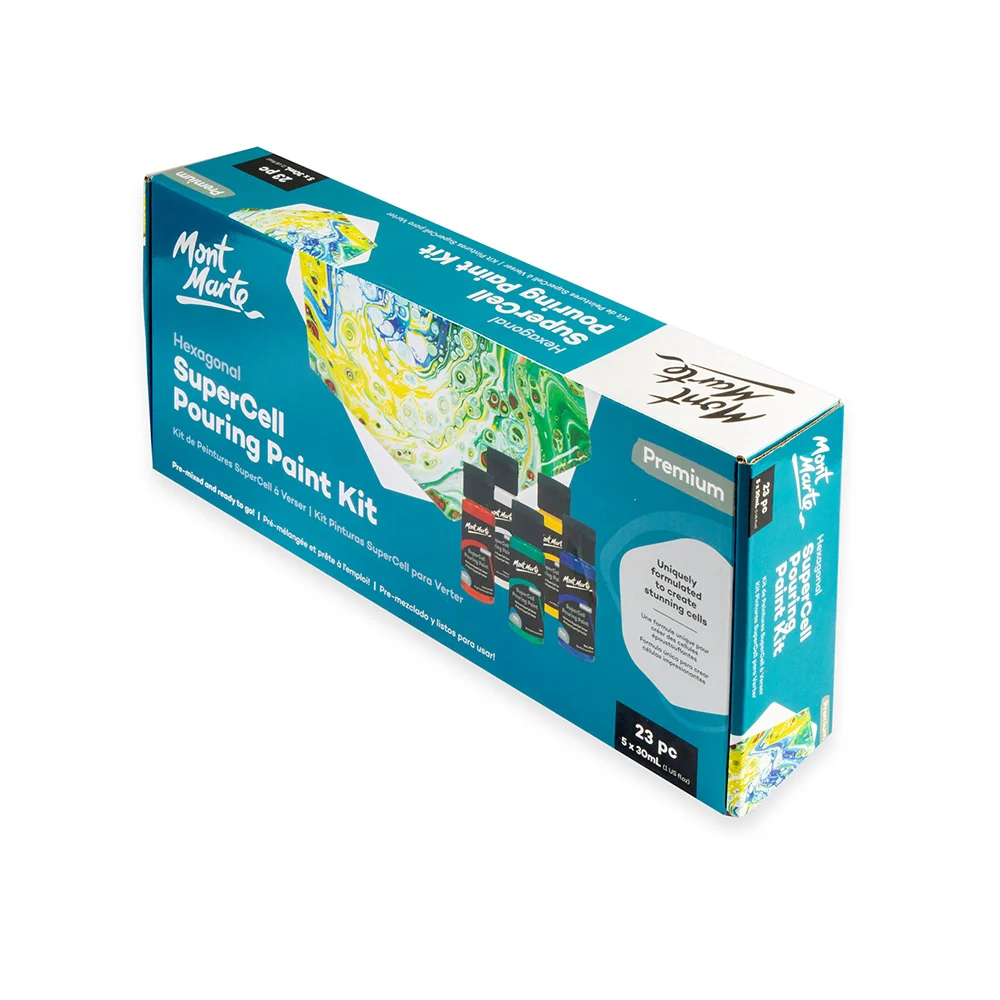 SuperCell Pouring Paint Kit Premium 23pc - Image 3