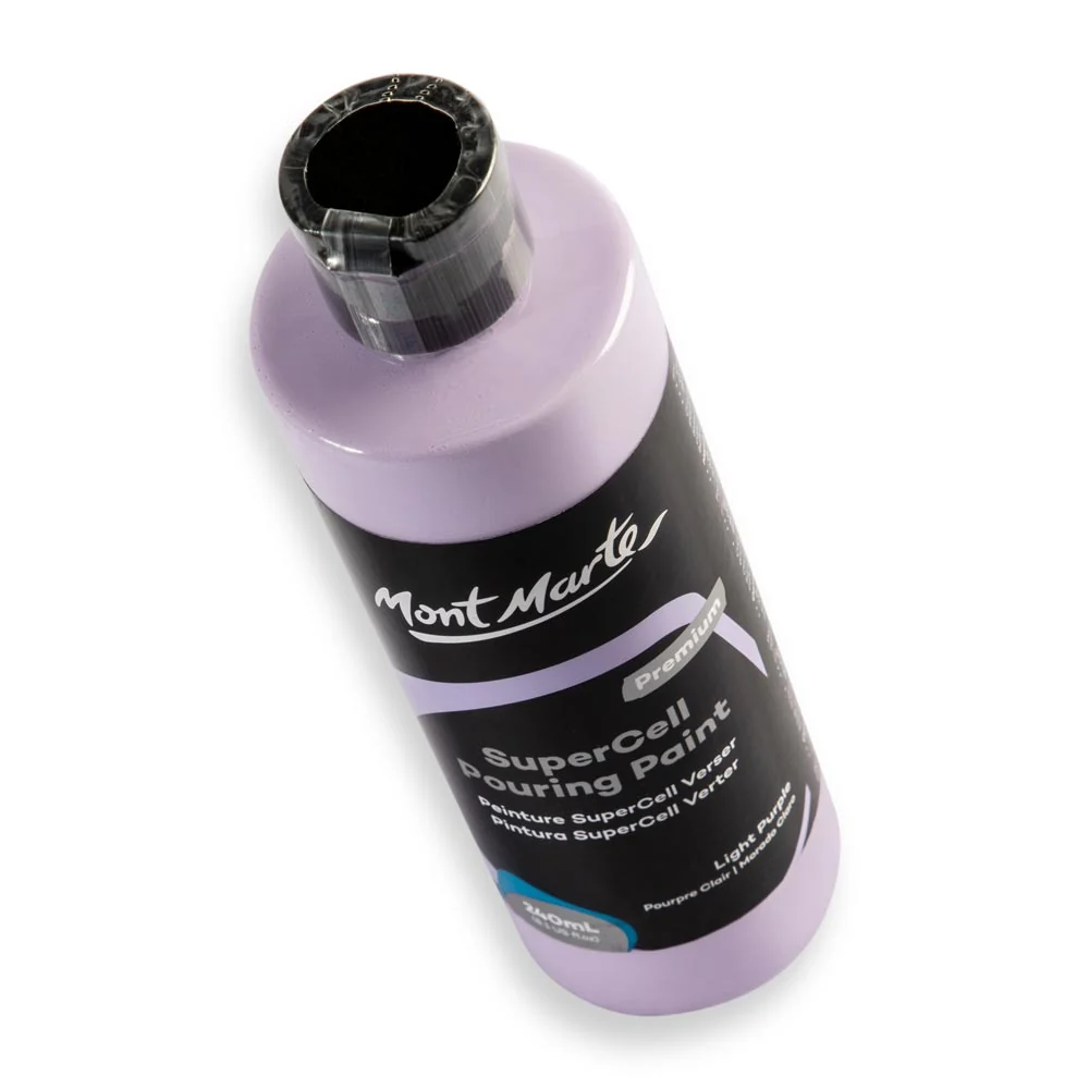 SuperCell Pouring Paint Premium 240ml (8.1 US fl.oz) - Light Purple - Image 3