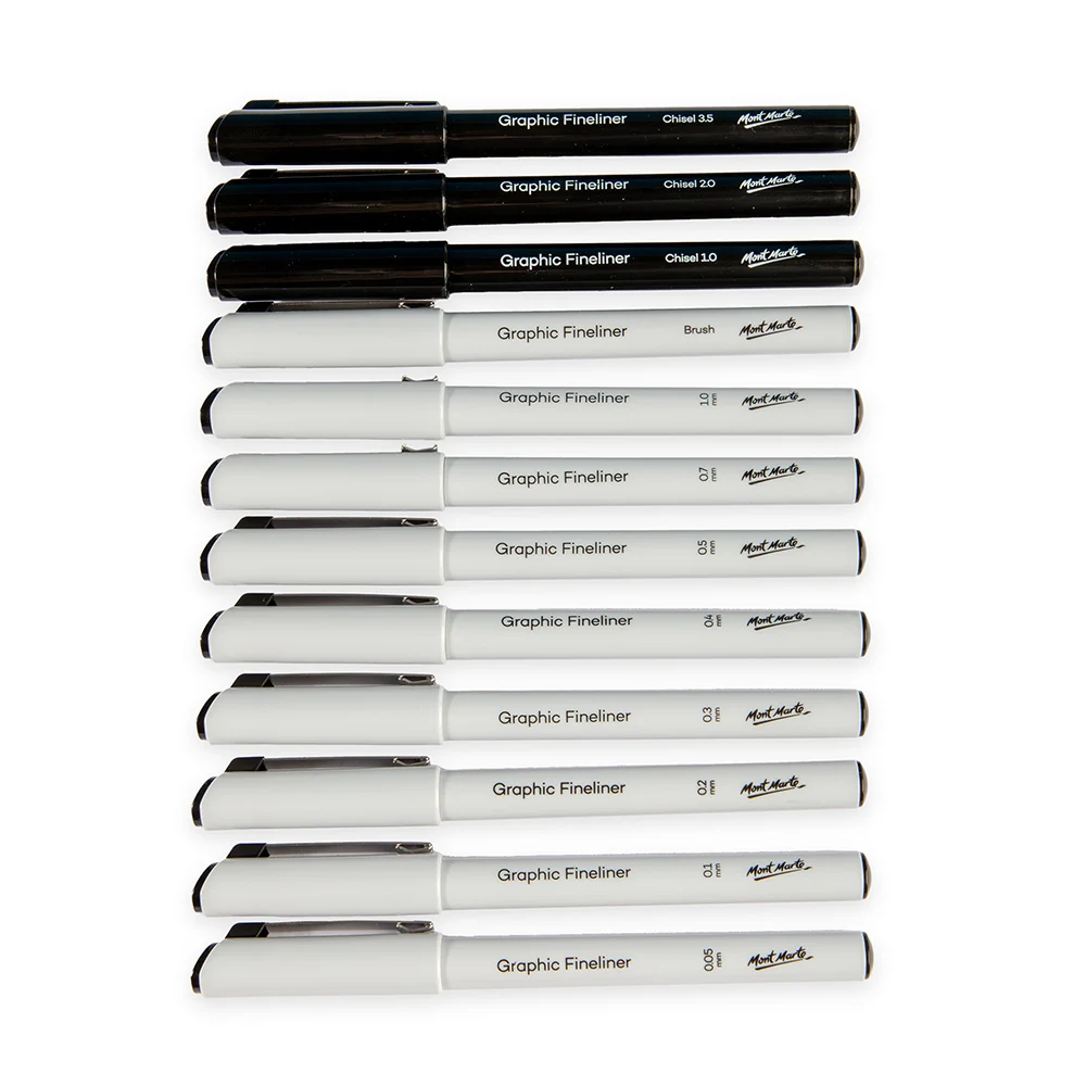 Technical Drawing Pens Premium 12pc - Image 2