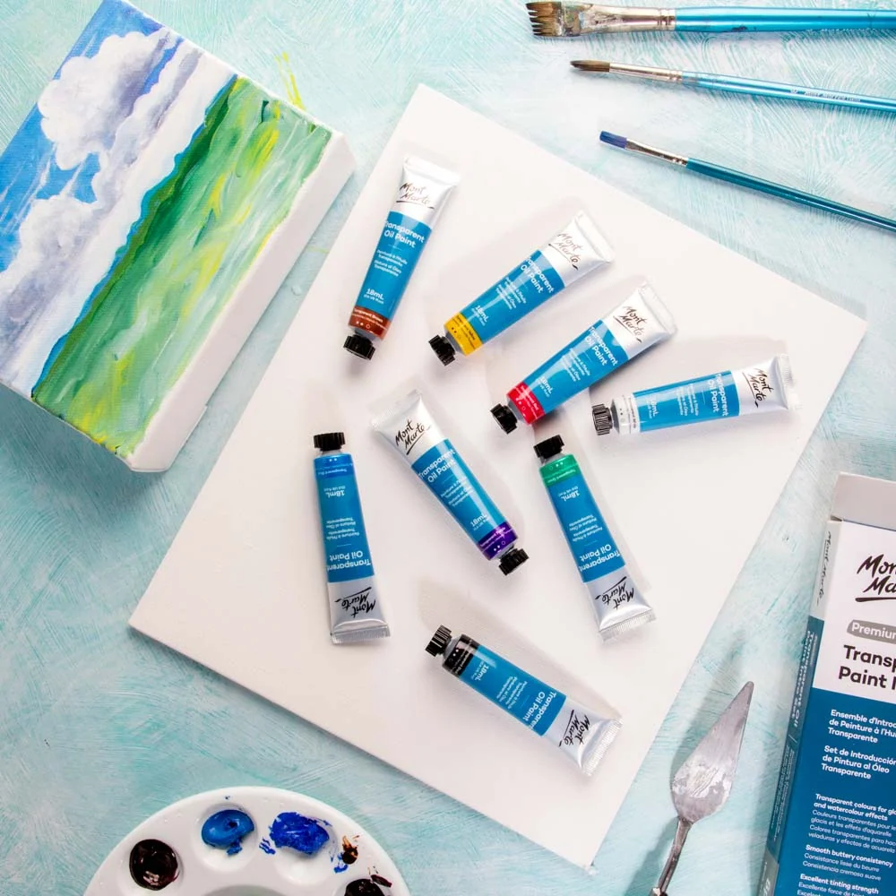 Transparent Oil Paint Intro Set Premium 8pc x 18ml (0.6 US fl.oz) - Image 10