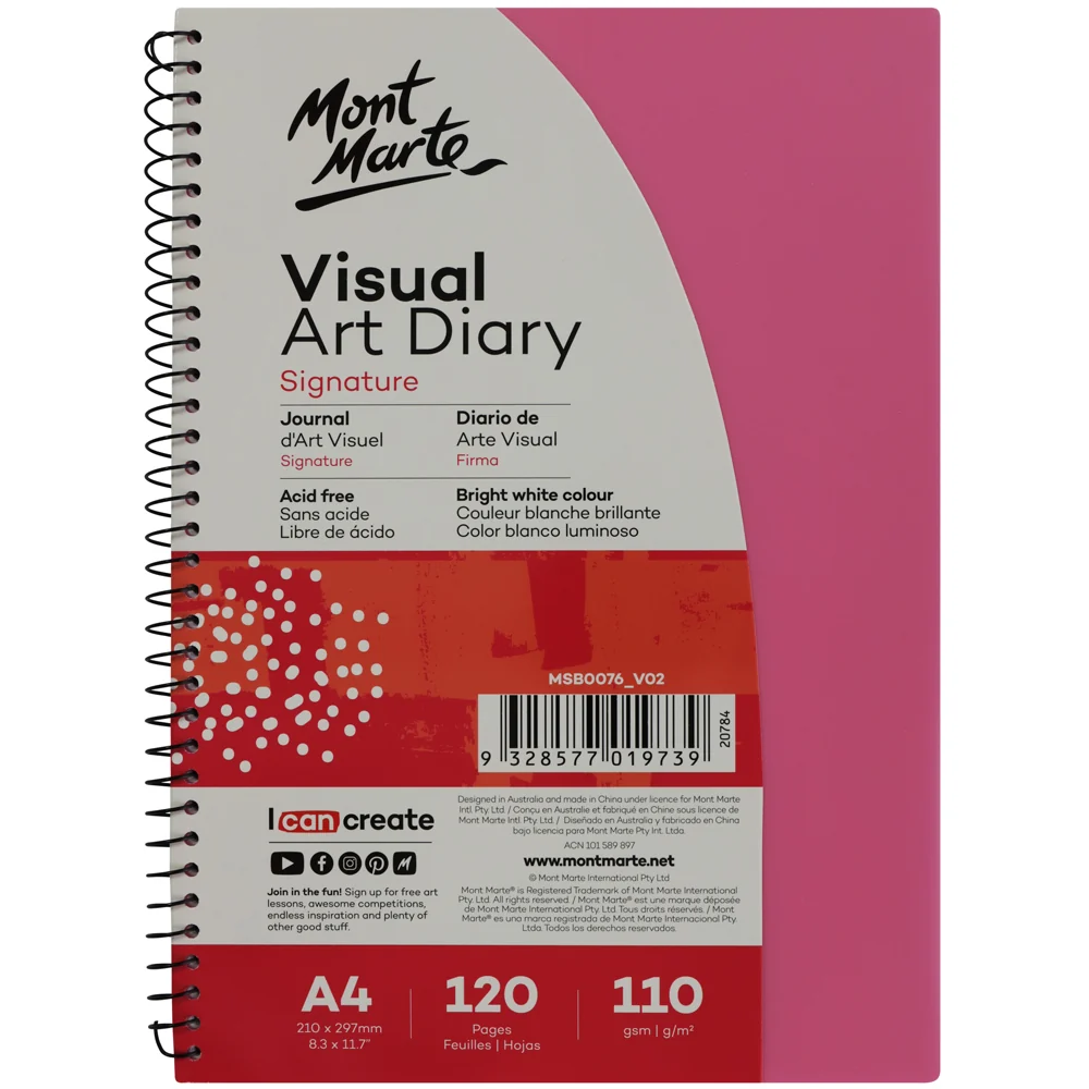 Visual Art Diary Signature A4 120 Pages 110gsm - Image 5