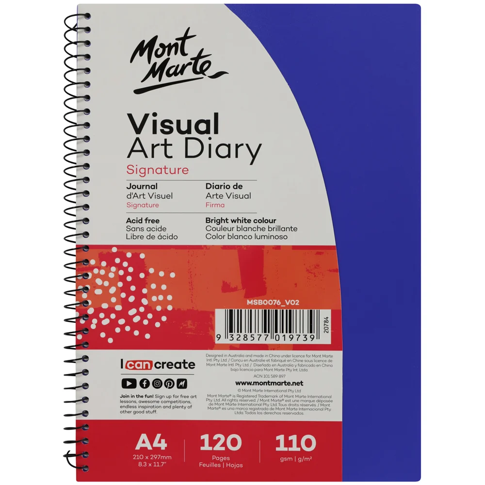 Visual Art Diary Signature A4 120 Pages 110gsm - Image 7