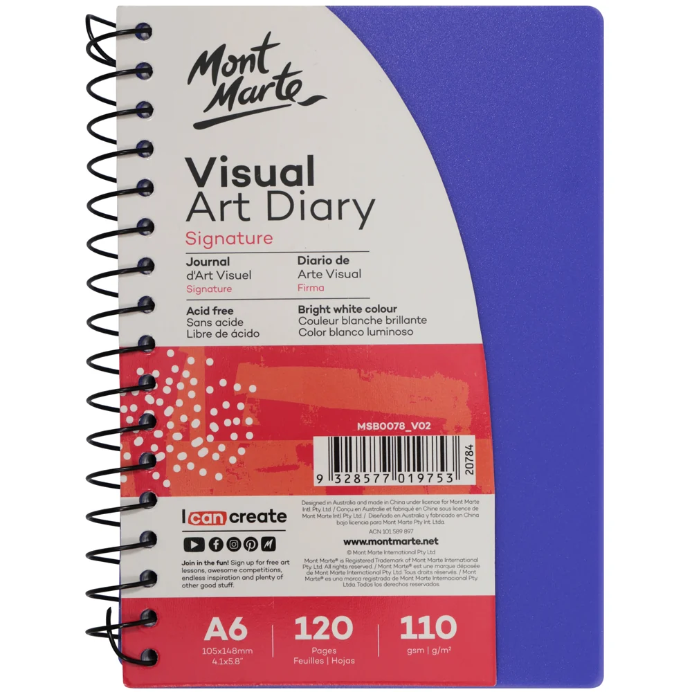 Visual Art Diary Signature A6 120 Pages 110gsm - Image 5