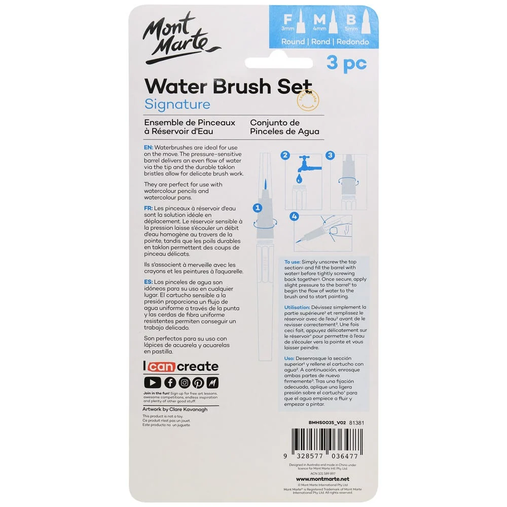 Water Brush Set Signature 3pc - Image 2