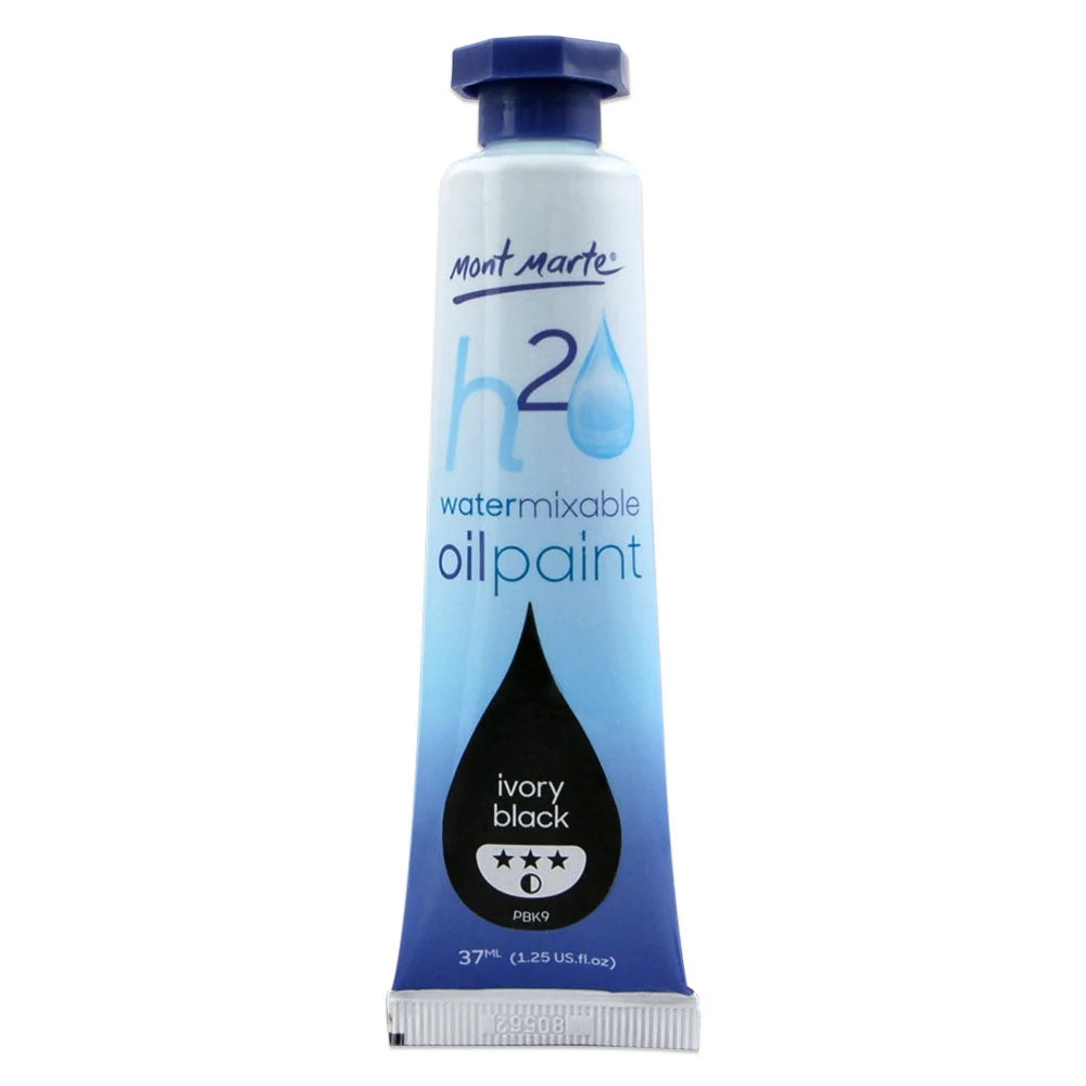 Water Mixable Oil Paint 37ml (1.25oz) - Ivory Black