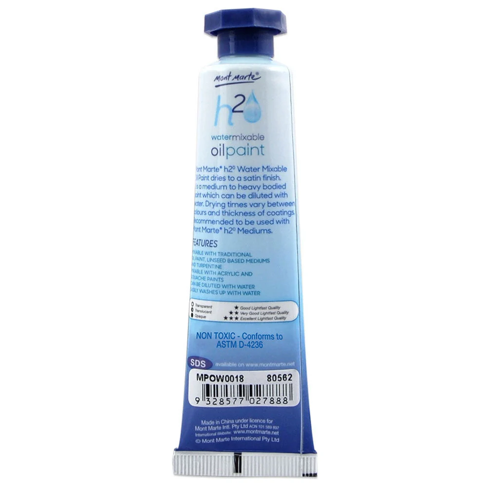 Water Mixable Oil Paint 37ml (1.25oz) - Mauve - Image 2