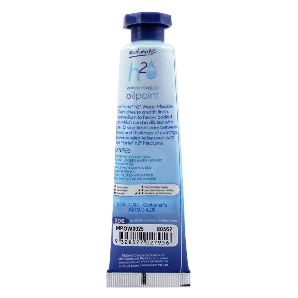 Water Mixable Oil Paint 37ml (1.25oz) - Prussian Blue - Image 2