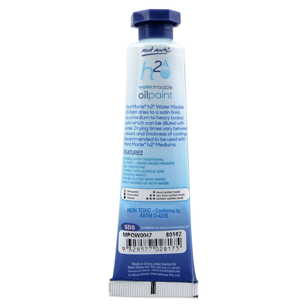 Water Mixable Oil Paint 37ml (1.25oz) - Trans Green - Image 2