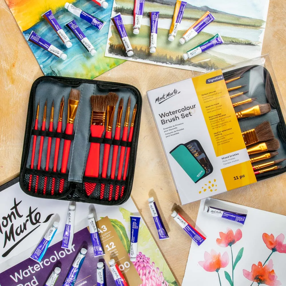 Watercolour Brush Set Signature 11pc - Image 8