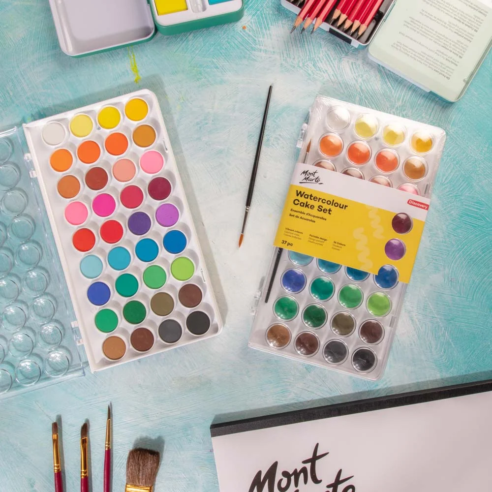 Watercolour Cake Set Discovery 37pc - Image 8