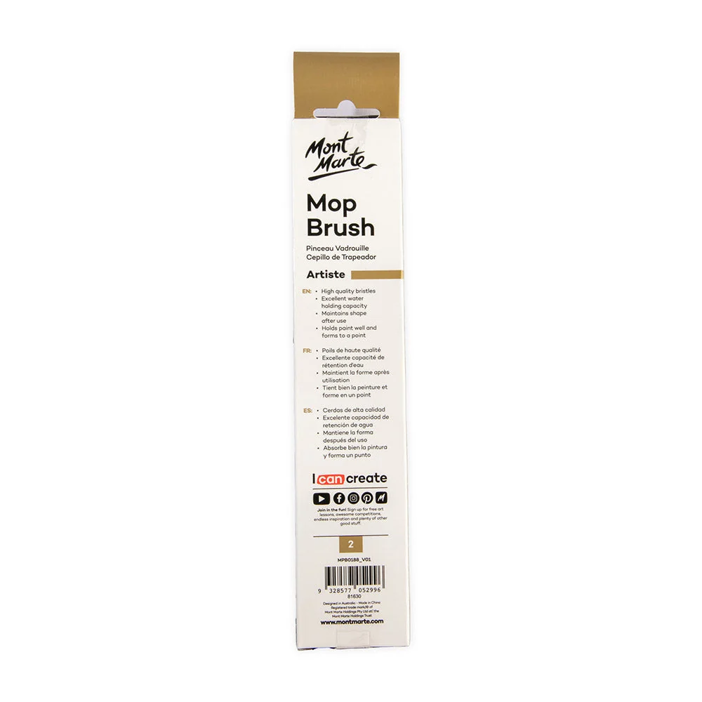 Watercolour Mop Brush Artiste 2 - Image 4
