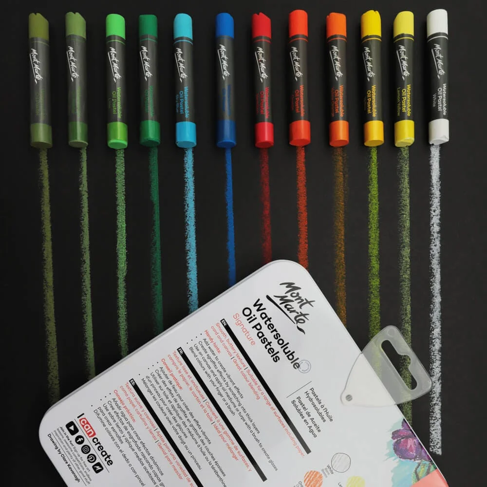 Watersoluble Oil Pastels in Tin Box Signature 24pc - Image 5