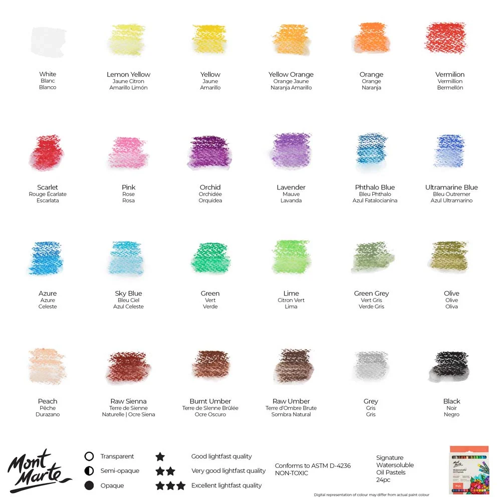 Watersoluble Oil Pastels Signature 24pc - Image 10